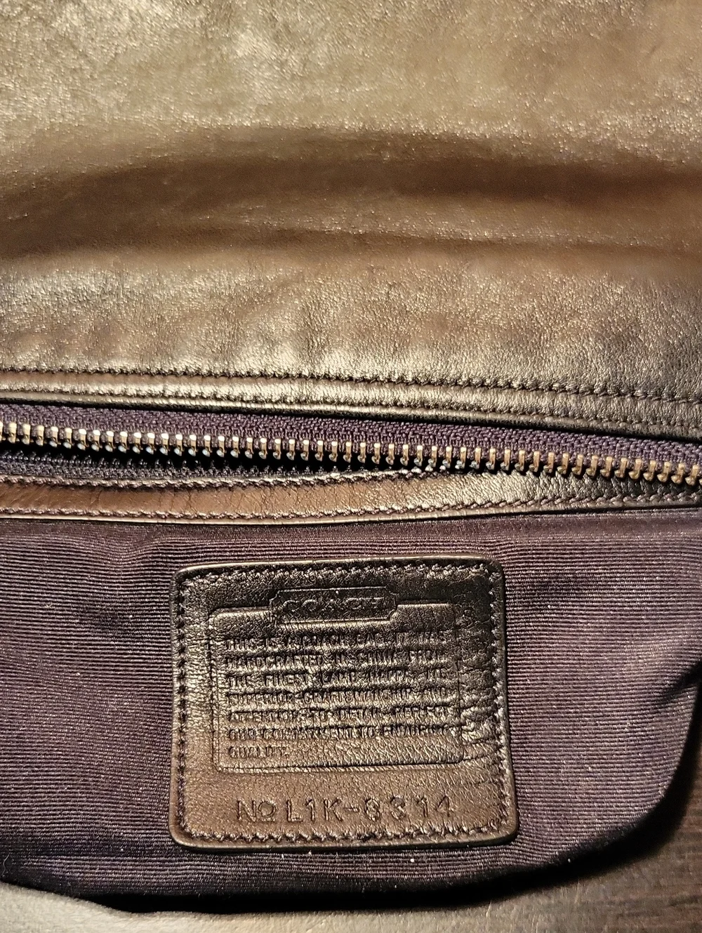 Vintage Coach Black Soft Glove-Tanned Leather Shoulder Bag #8314